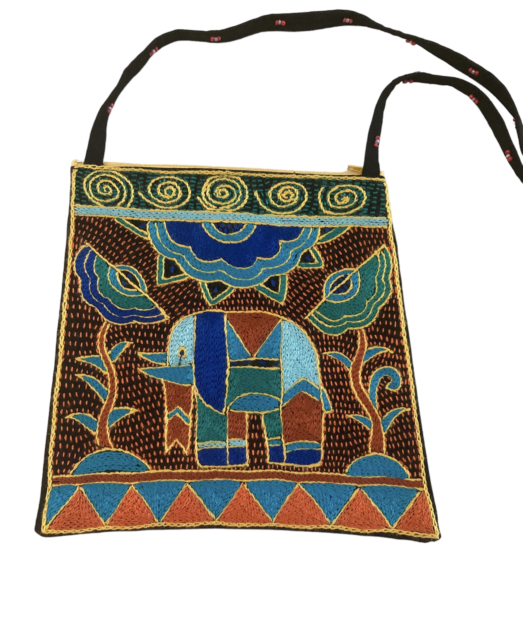 100% Hand-Embroidered Shangaan Purse #201910