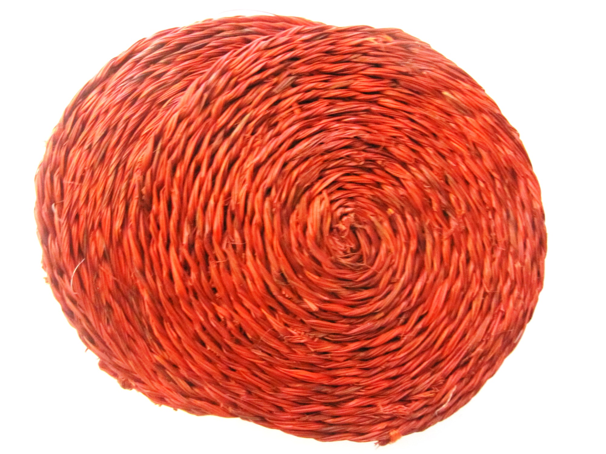 Lutindzi Grass Handwoven Coaster Set of 6 -  Reds