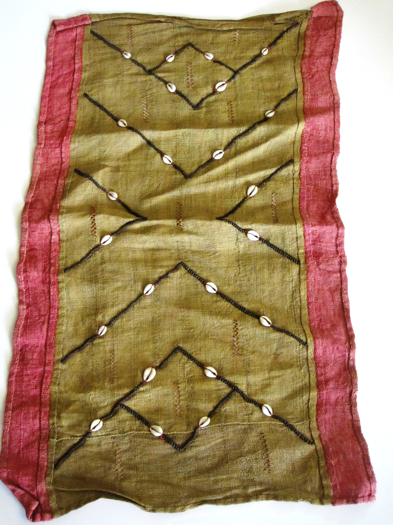 Raffia Kuba Cloth textile Strips