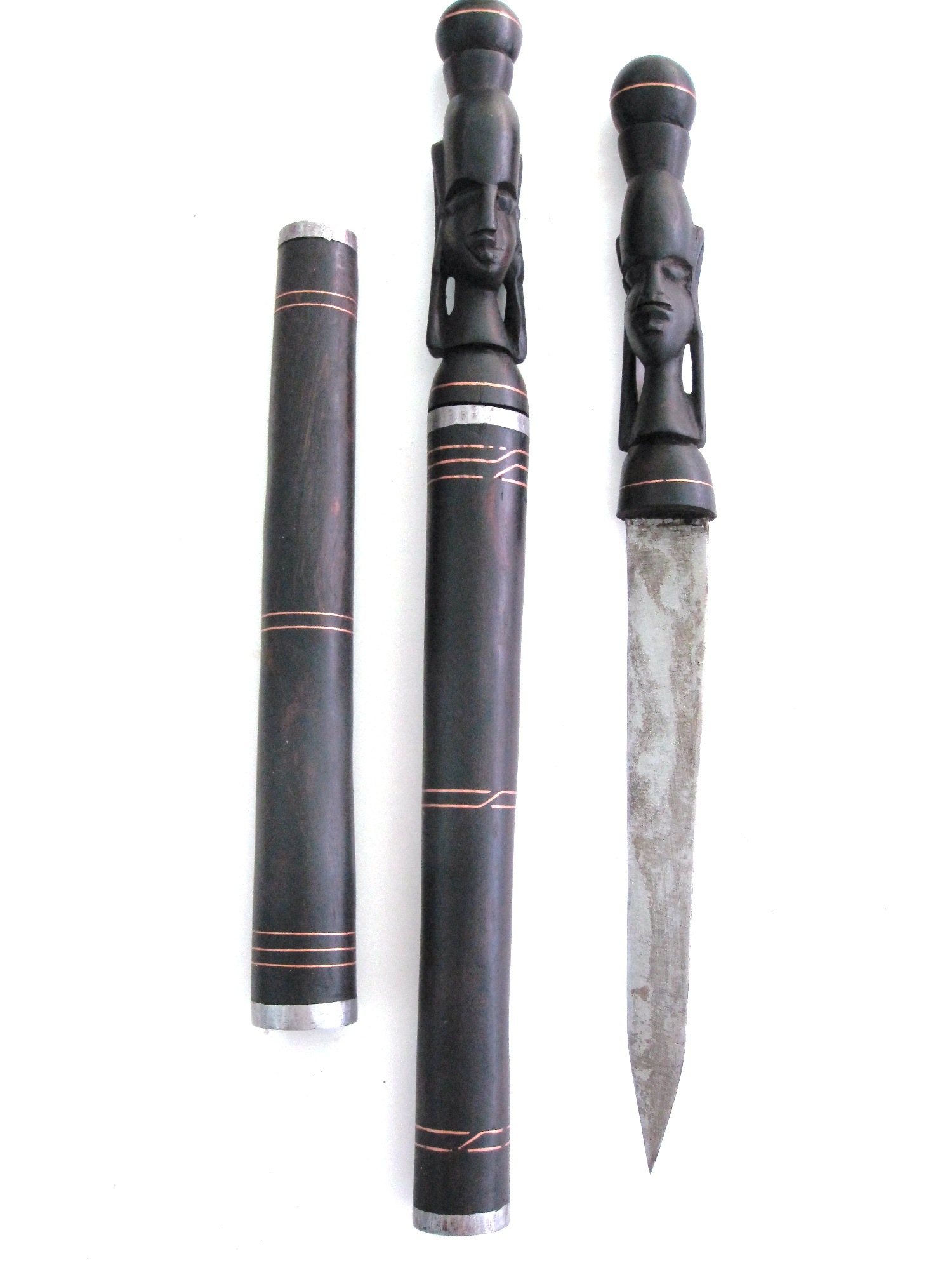 African Maasai Tribe Dagger Knife/Baton - Large