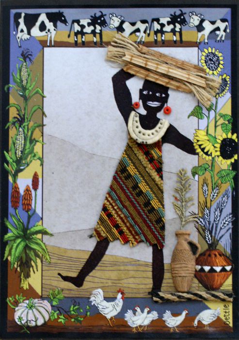 Handmade African Greeting Card - Thandi
