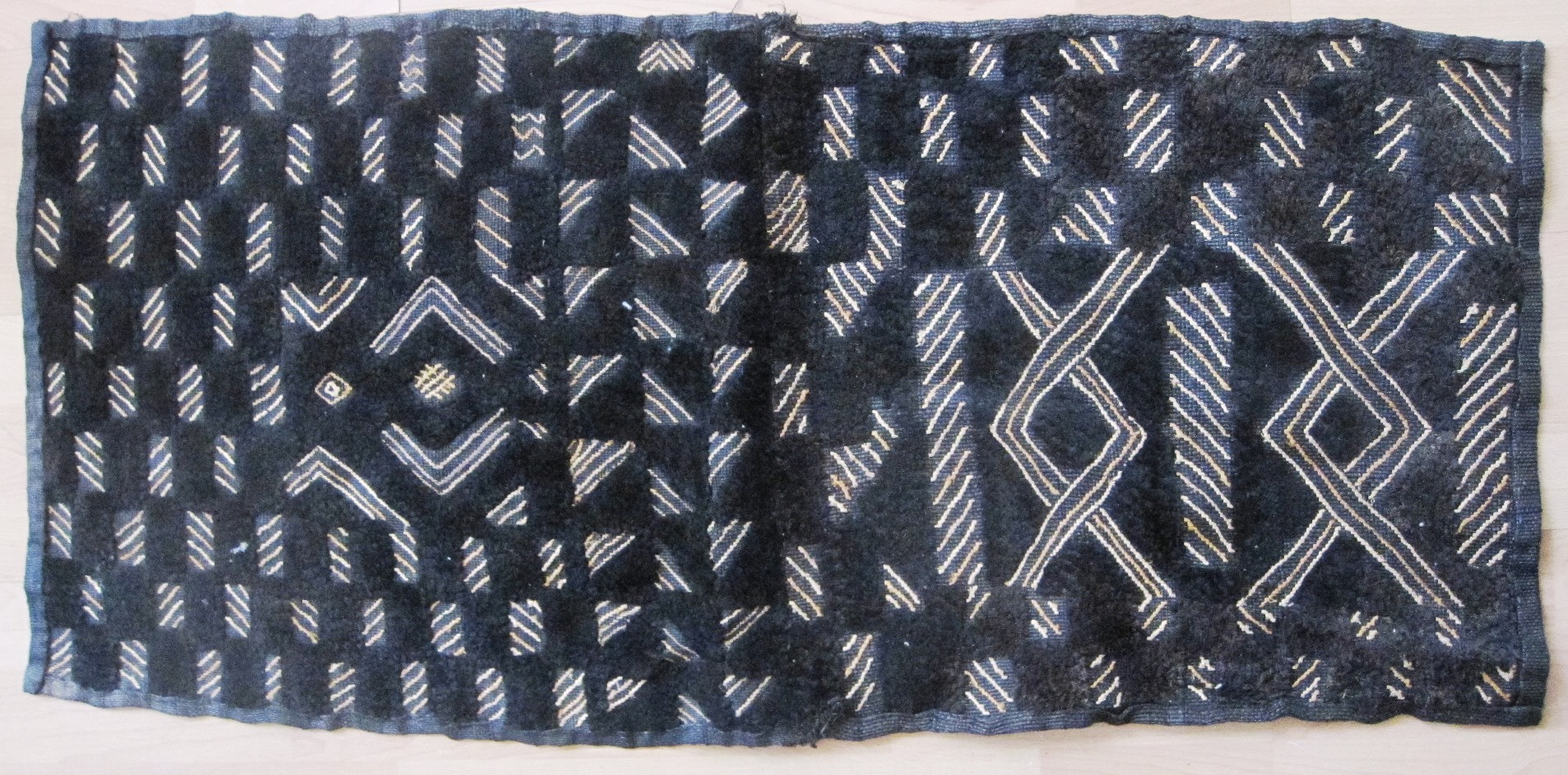 Vintage Shoowa Kuba Textile from Congo #008