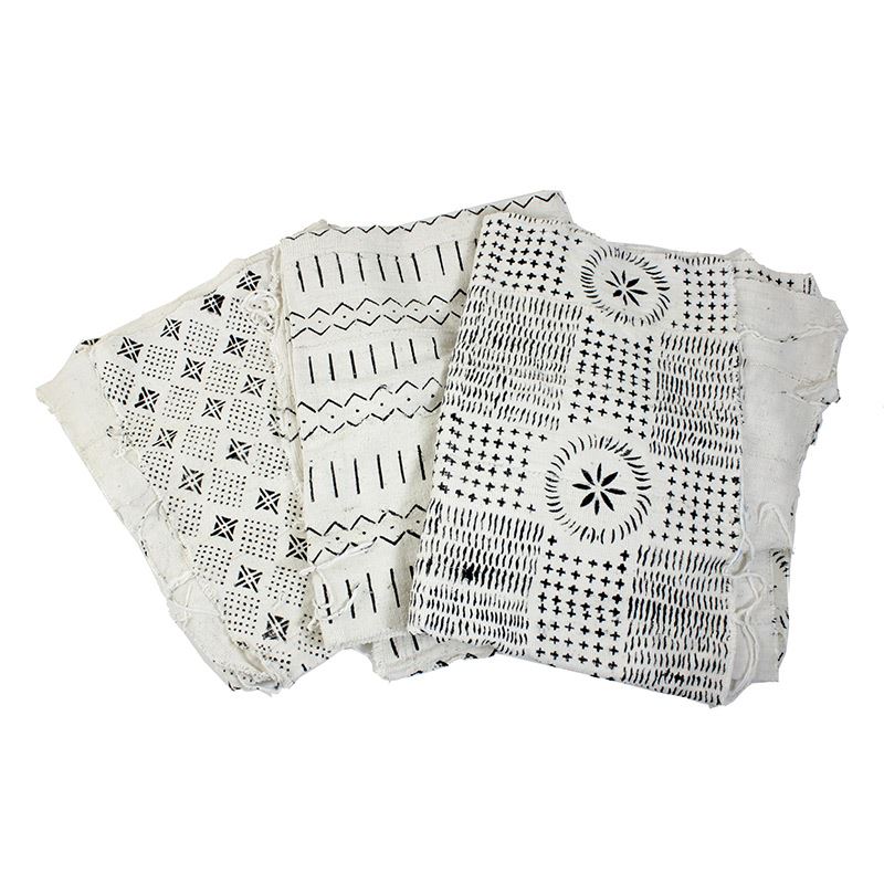 Mud cloth Bambara - White/Black