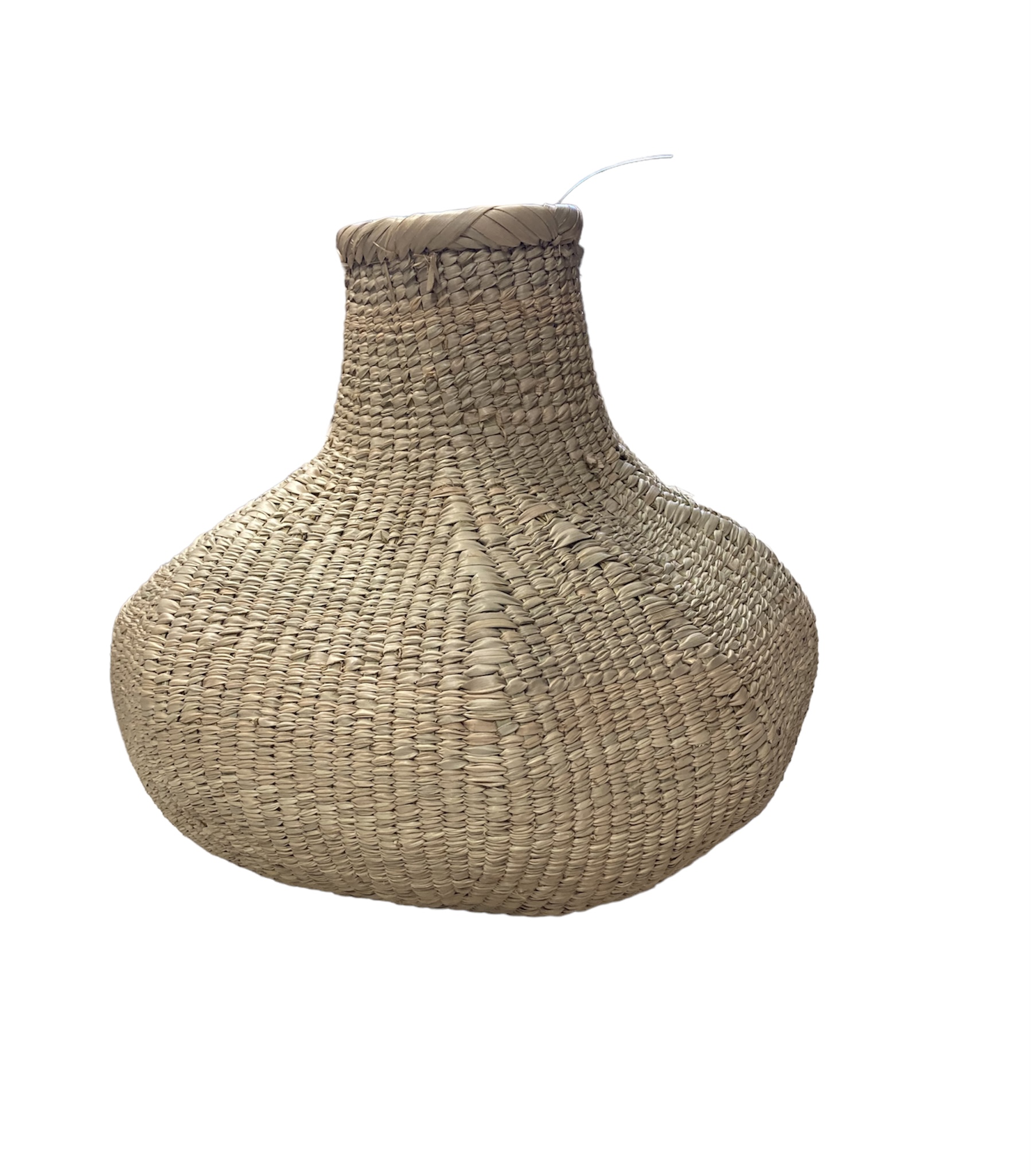 Garlic Gourd Basket from Zimbabwe : 9" - 12" in height
