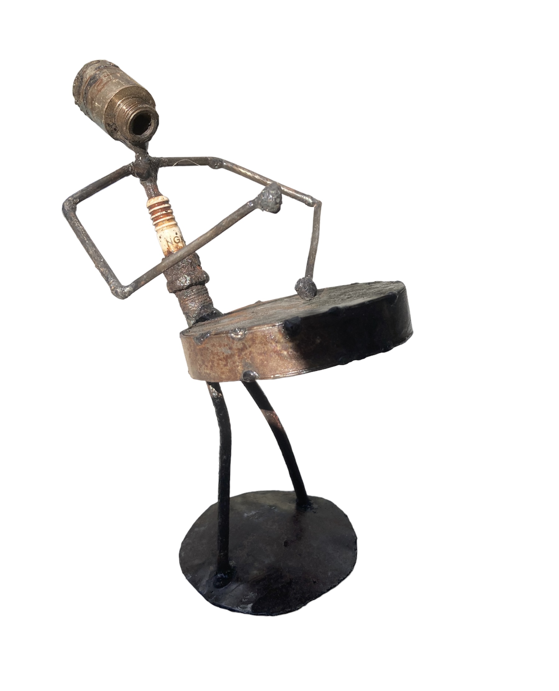 Drummer Metal Sculpture by Spencer