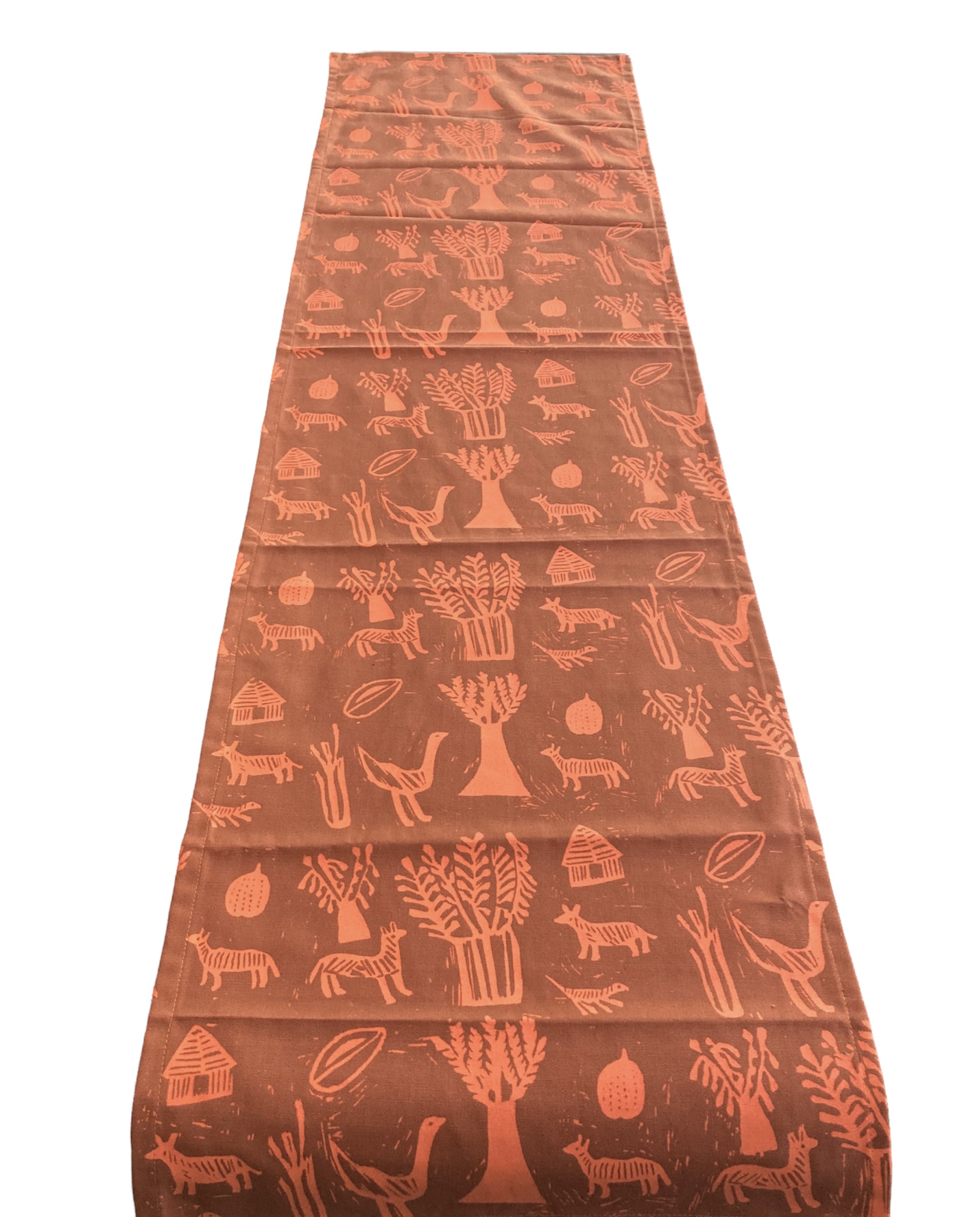 100% cotton Table Runner 58\" x 16\" from Namibia - Design 02s