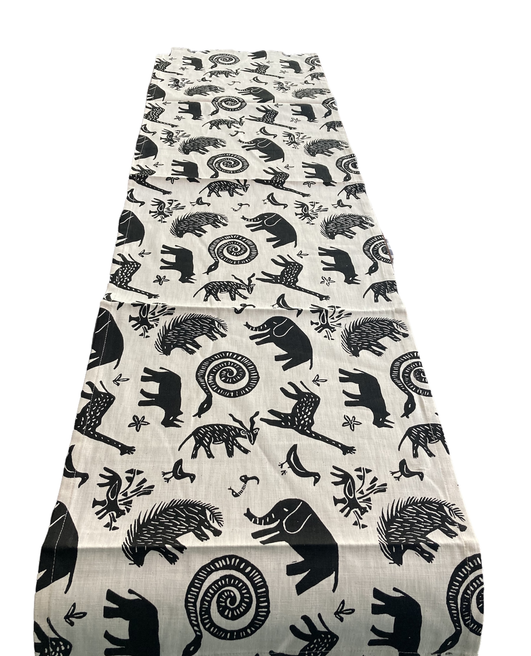100% cotton Table Runner 96" x 16" from Namibia - Design bw03l