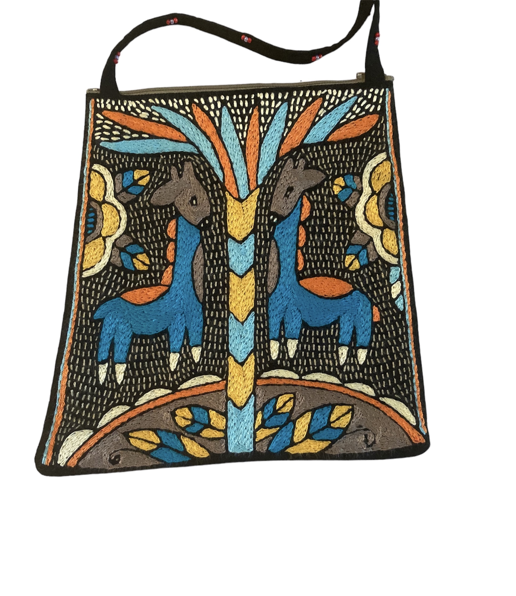 100% Hand-Embroidered Shangaan Purse #201905