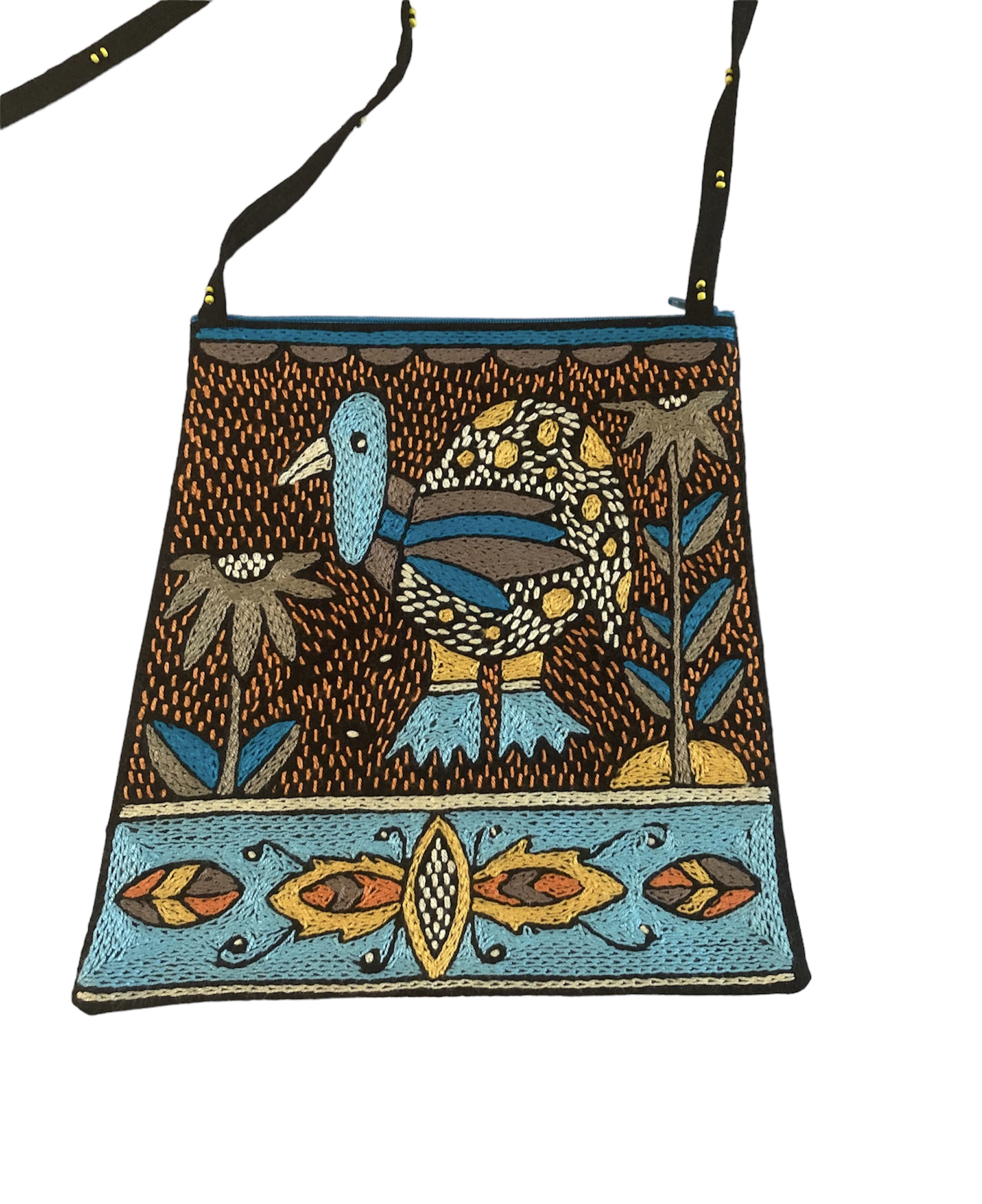 100% Hand-Embroidered Shangaan Purse #201903