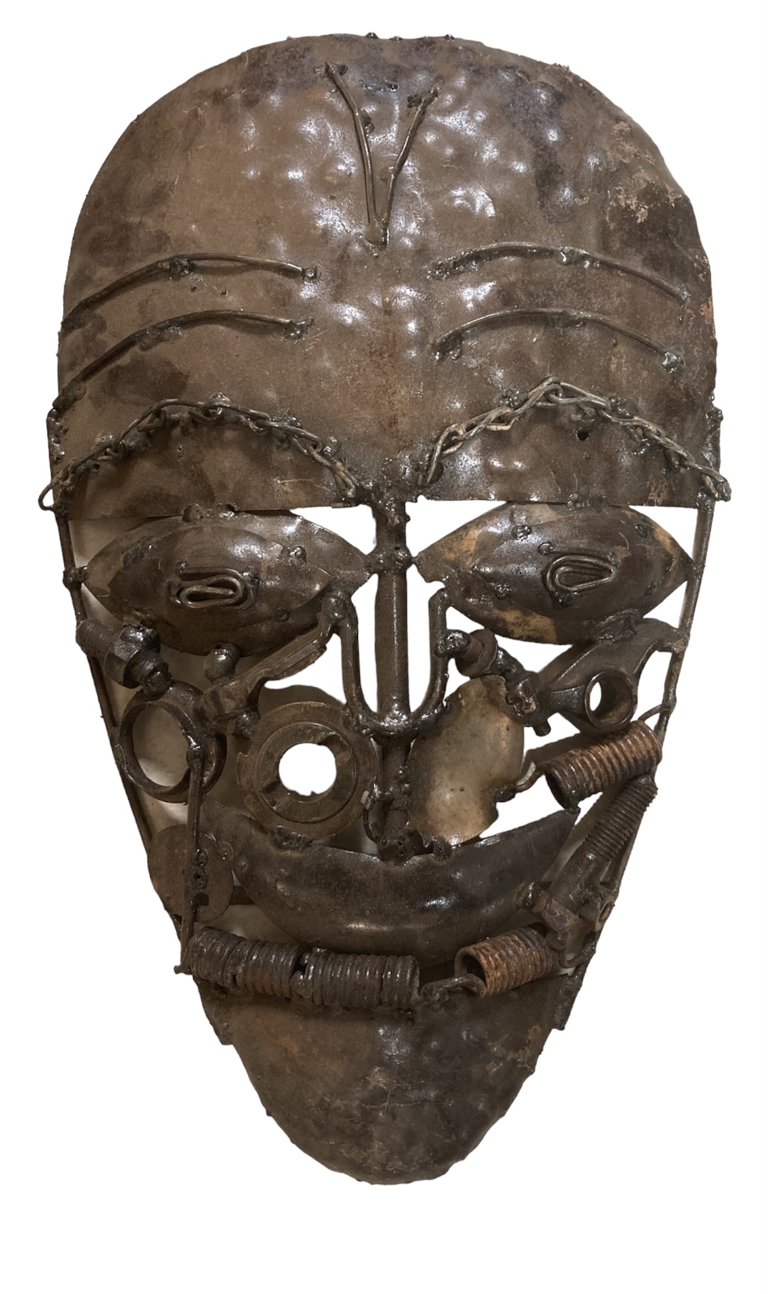 Face Mask Wall Art Metal Sculpture by Spencer