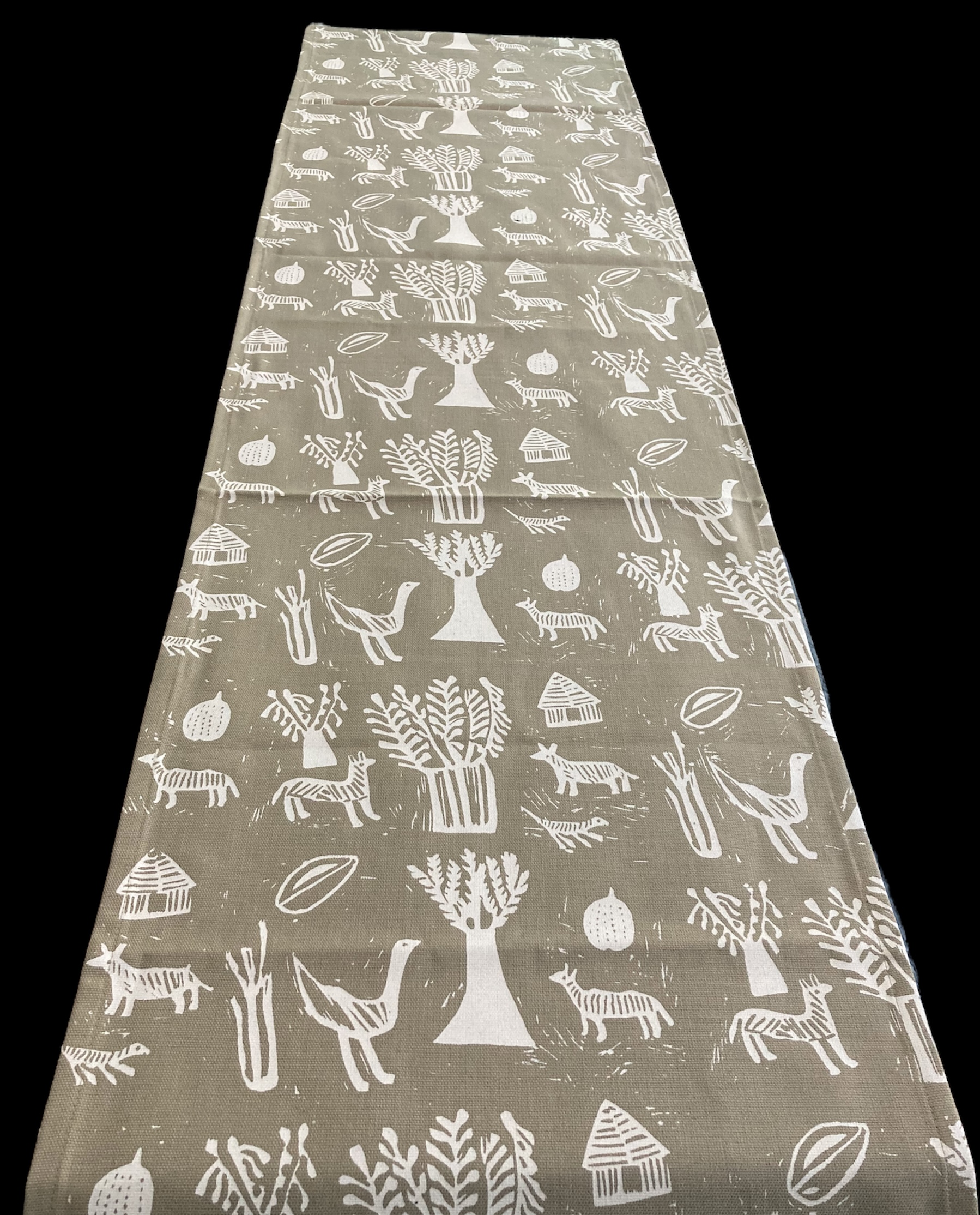 100% cotton Table Runner 96\" x 16\" from Namibia - Design 15l