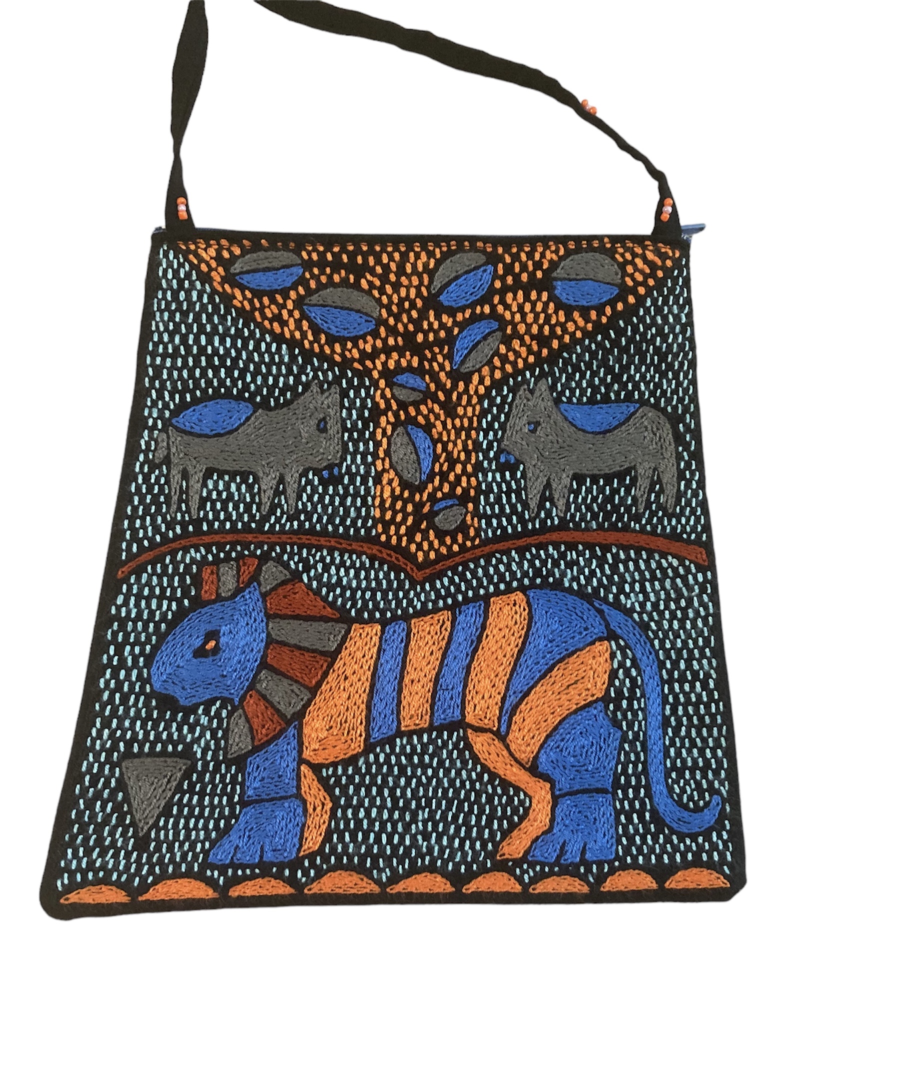 100% Hand-Embroidered Shangaan Purse #201907