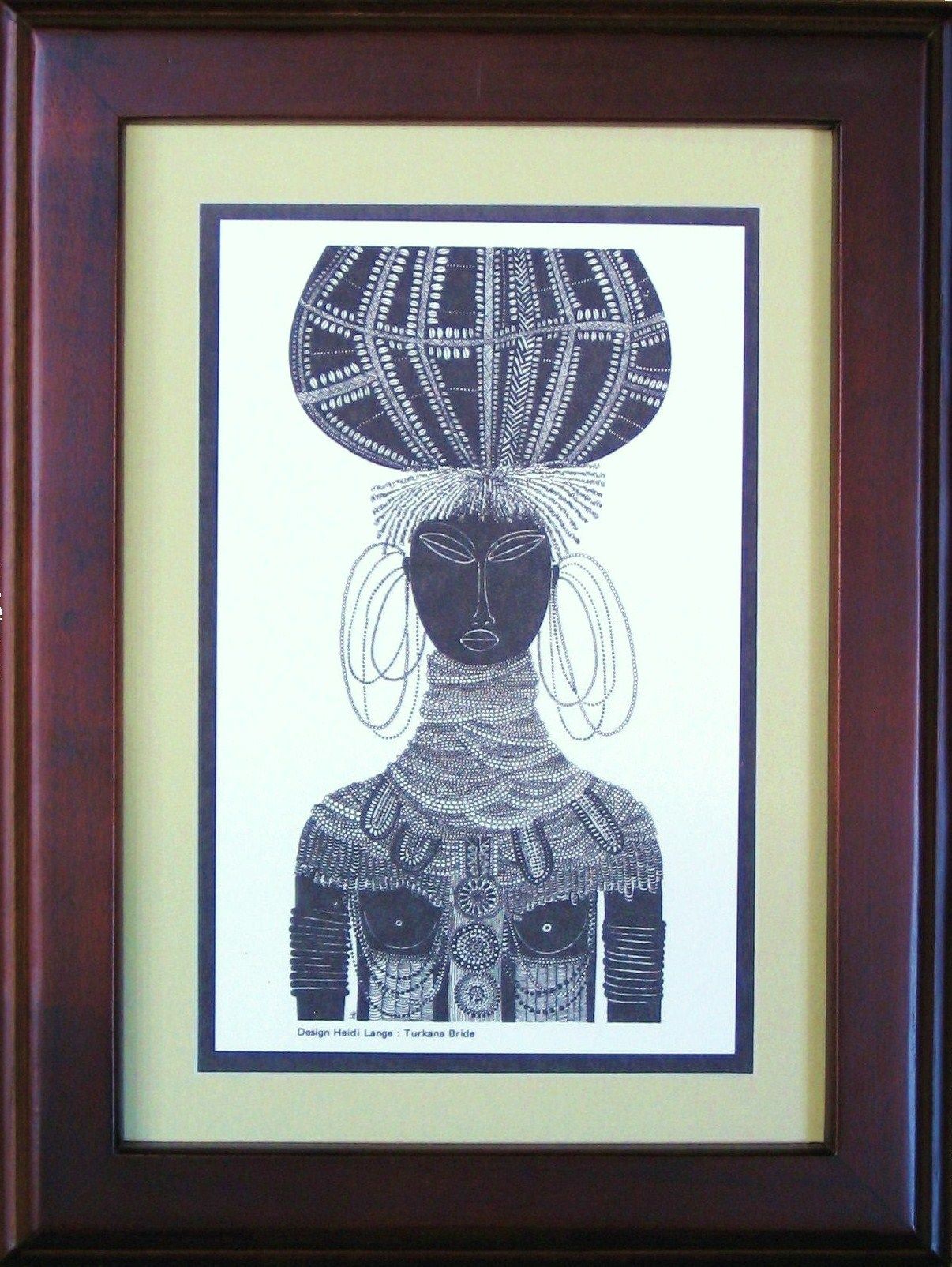 Turkana Bride Print - Avo - Framed & Mounted