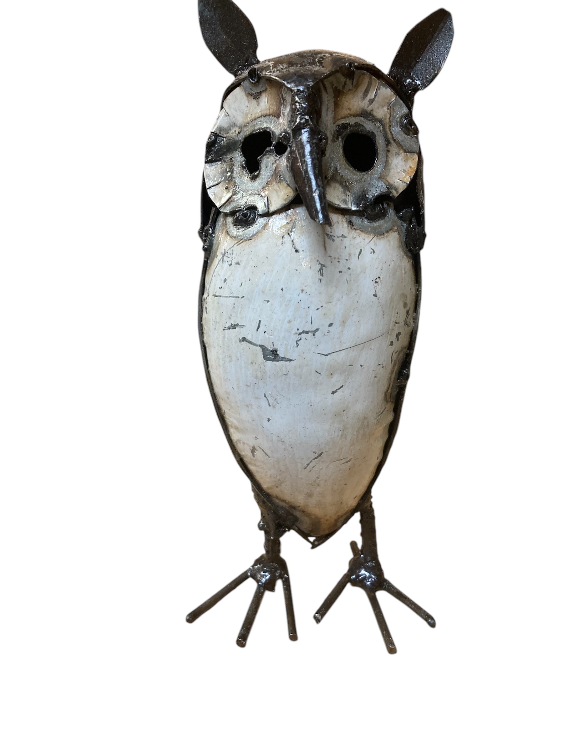 Owl Metal Medium Sculpture by Spencer
