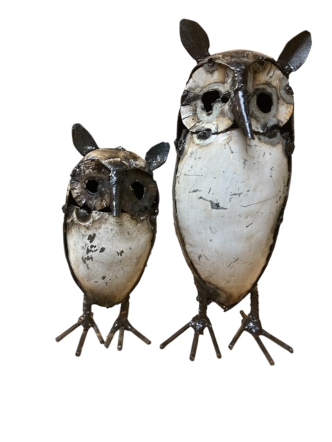 Owl Metal - Set of 2 Sculpture's by Spencer