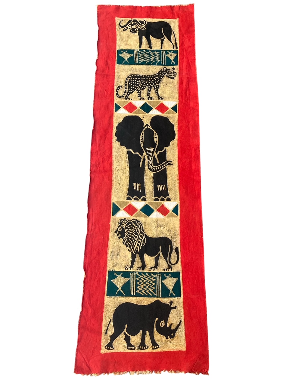 Hand Painted Zimbabwe Table Runner #004