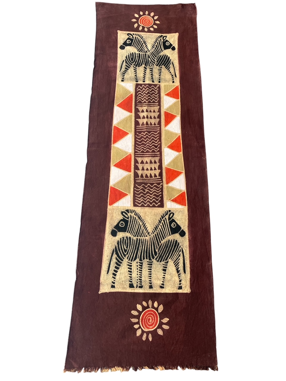 Hand Painted Zimbabwe Table Runner #006