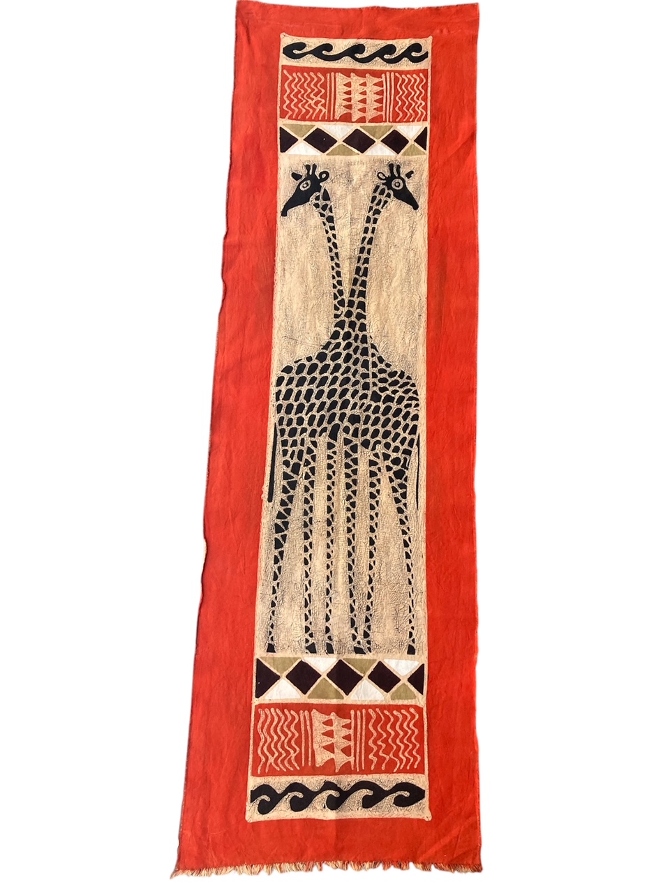 Hand Painted Zimbabwe Table Runner #012