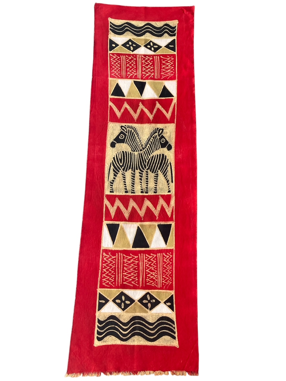 Hand Painted Zimbabwe Table Runner #014
