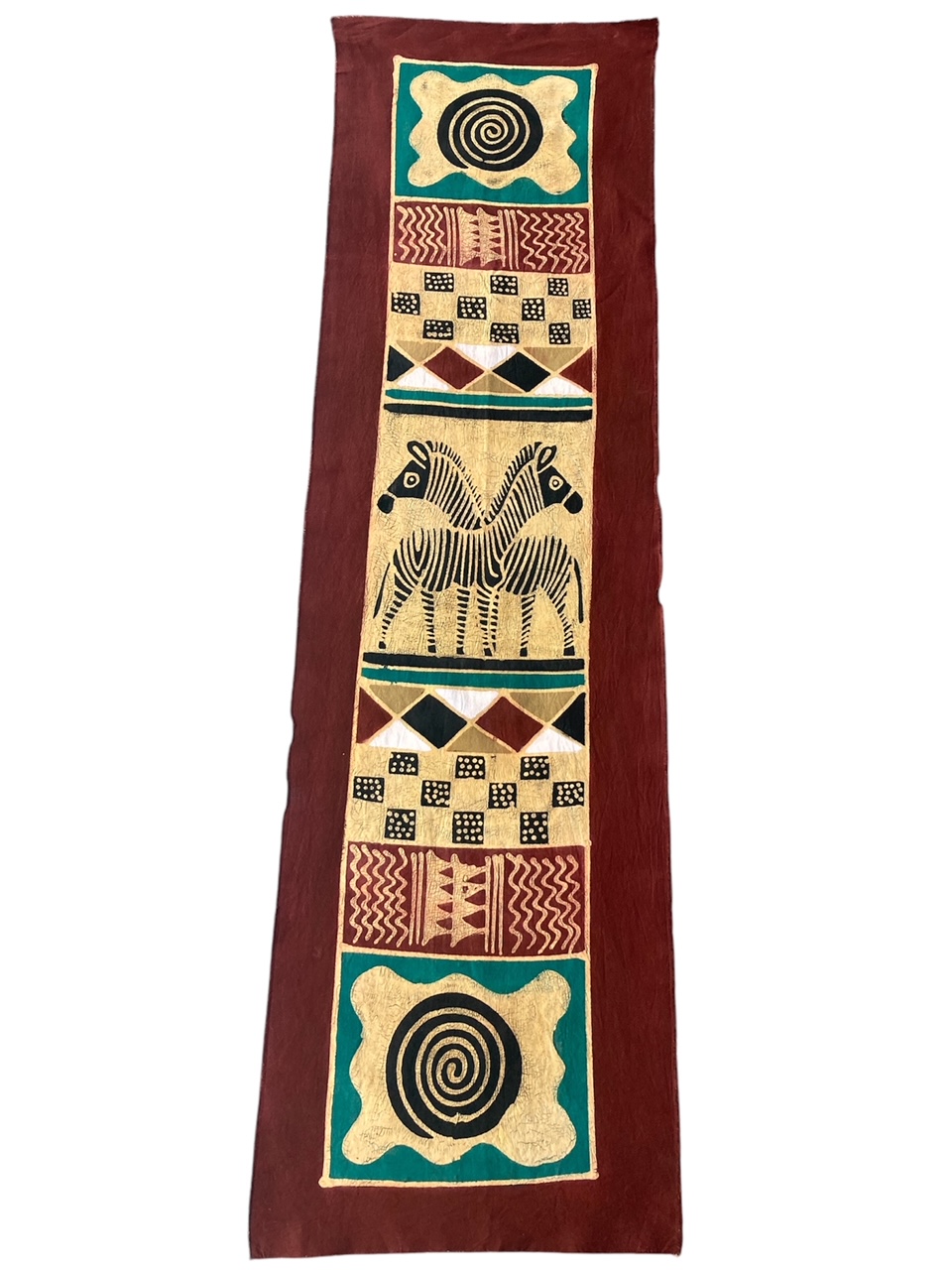 Hand Painted Zimbabwe Table Runner #015