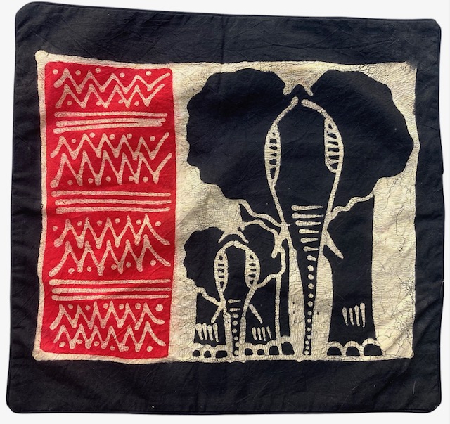 Hand Painted Cushion Cover from Zimbabwe #002