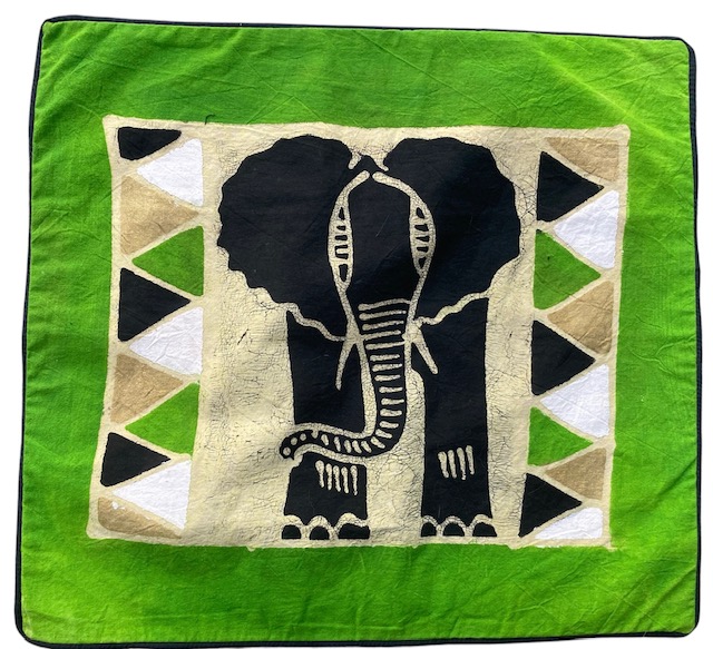 Hand Painted Cushion Cover from Zimbabwe #005