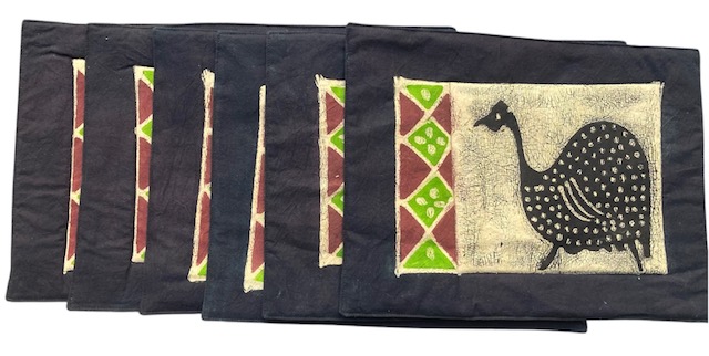 Hand Painted Placemats - Set of 6 - #003