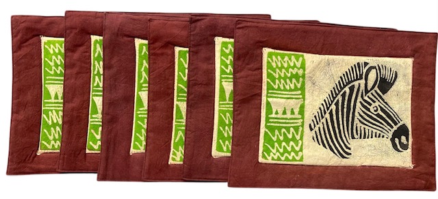 Hand Painted Placemats - Set of 6 - #007