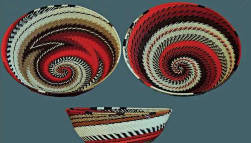 Telephone Wire Bowl - Kalahari Sands - 6 1/2" diameter