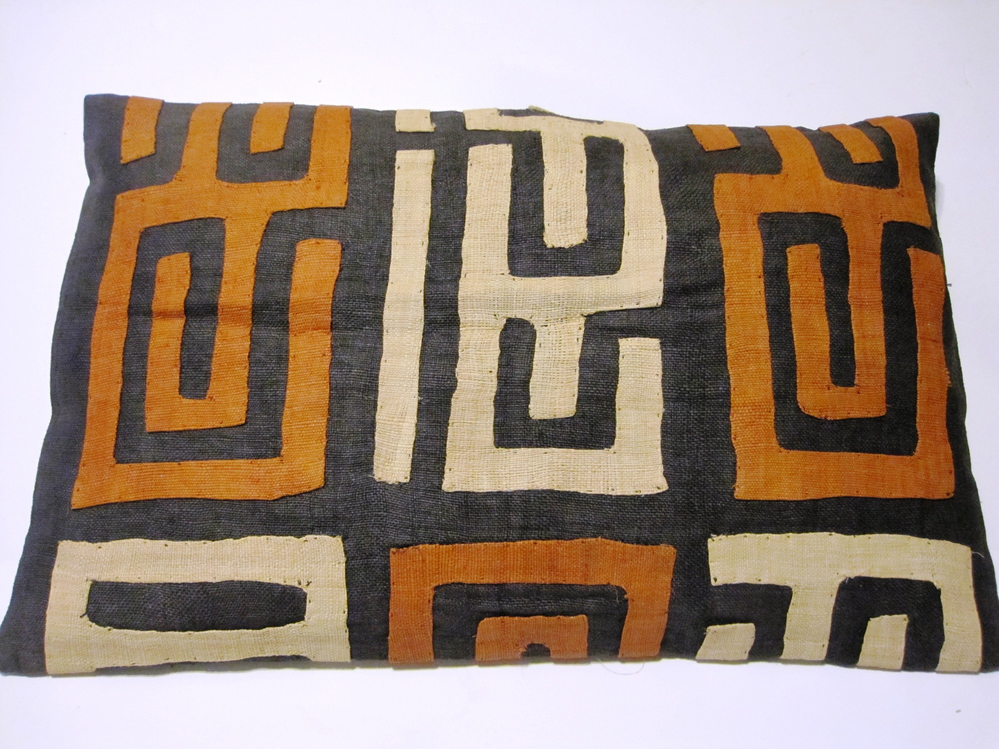African Kuba Cloth Rectangular Pillow Cover AR2479
