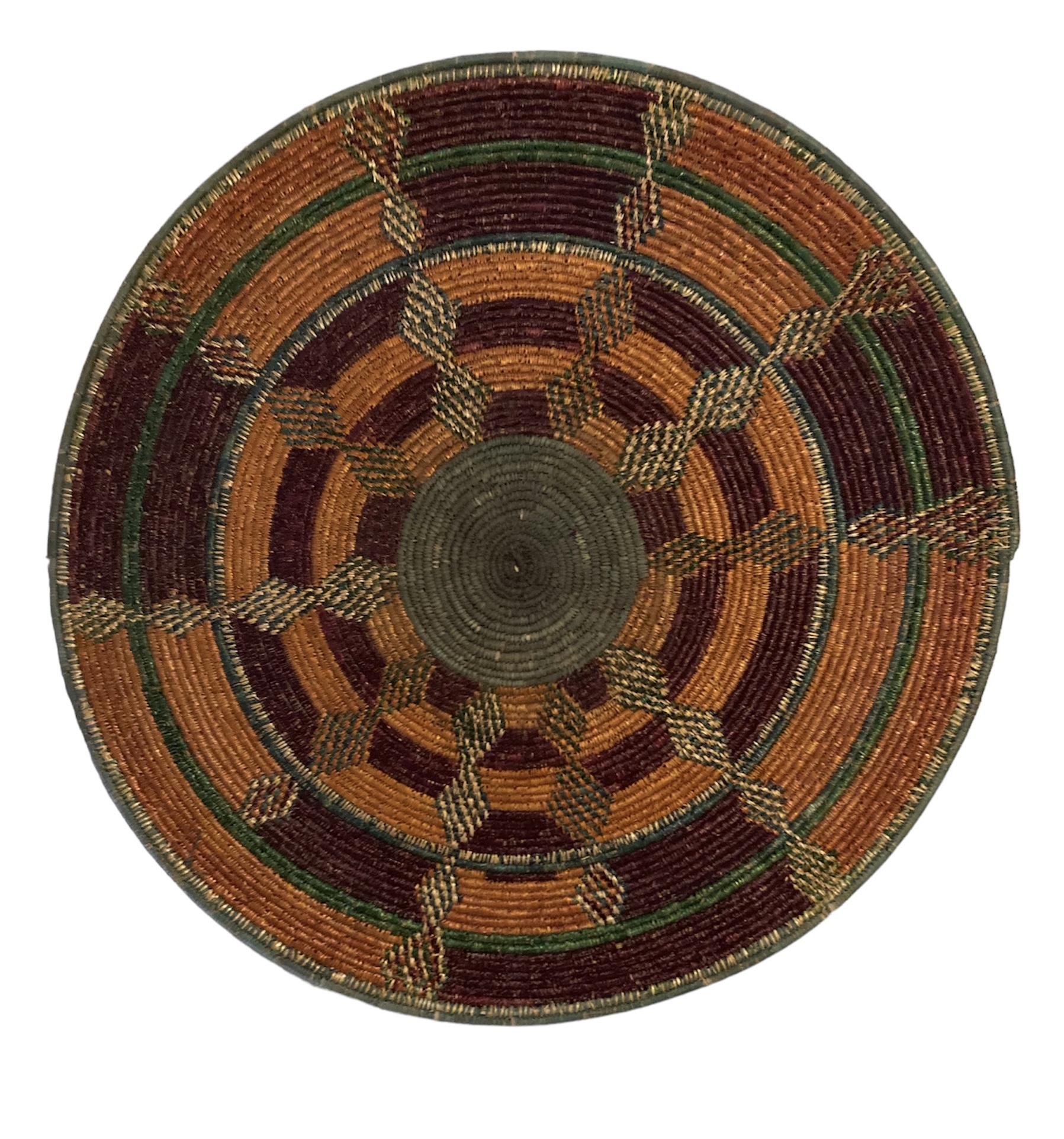 Flat Ethiopian Basket - Measures 27" - 29"