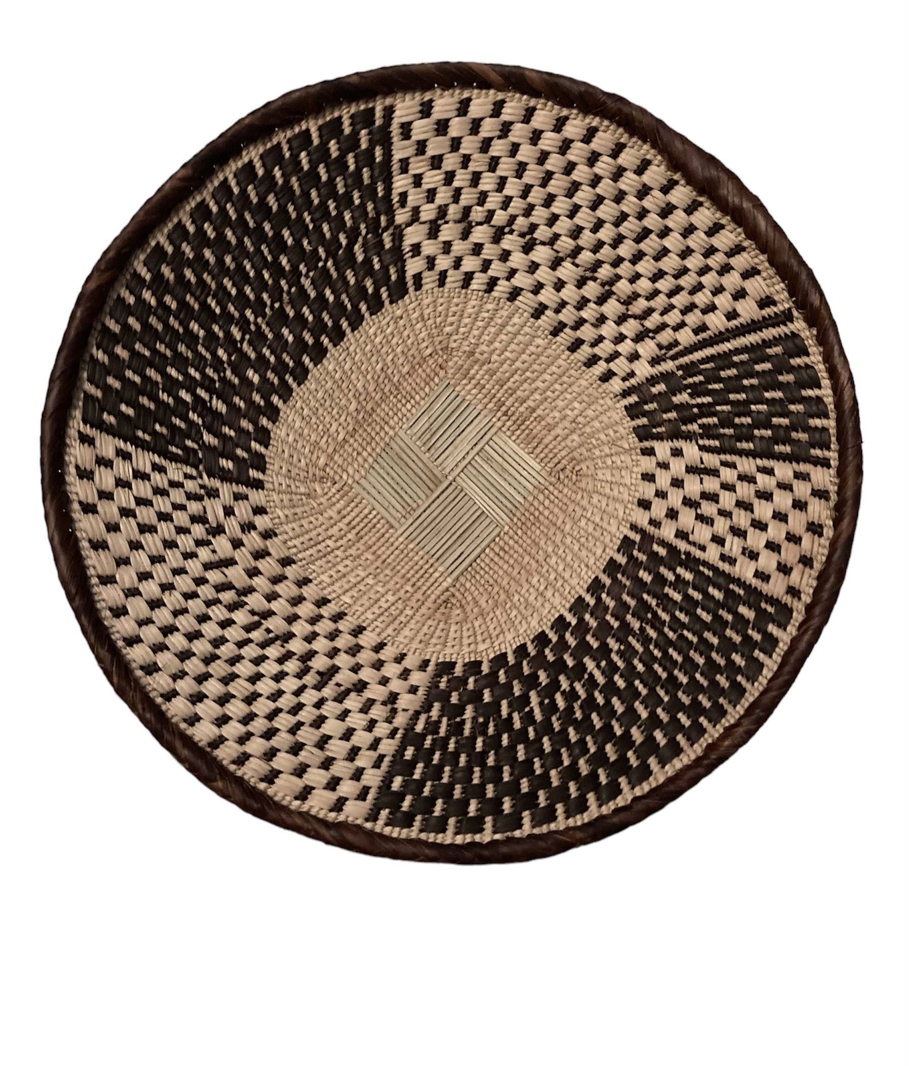 Tonga Basket from Zimbabwe - Design #001 - 14" dia.