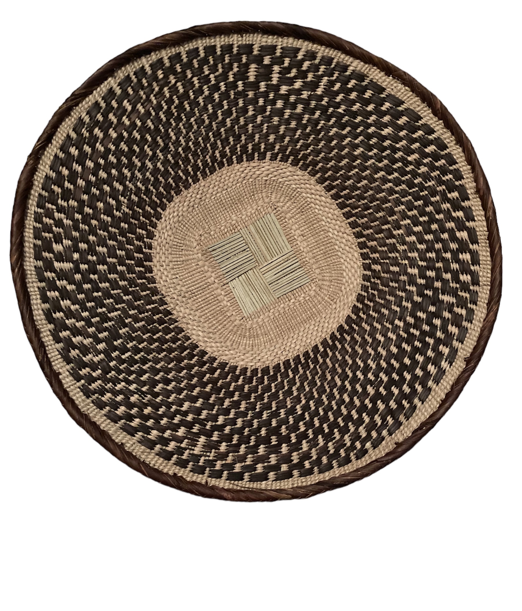 Tonga Basket from Zimbabwe - Design #015 - 17" dia.