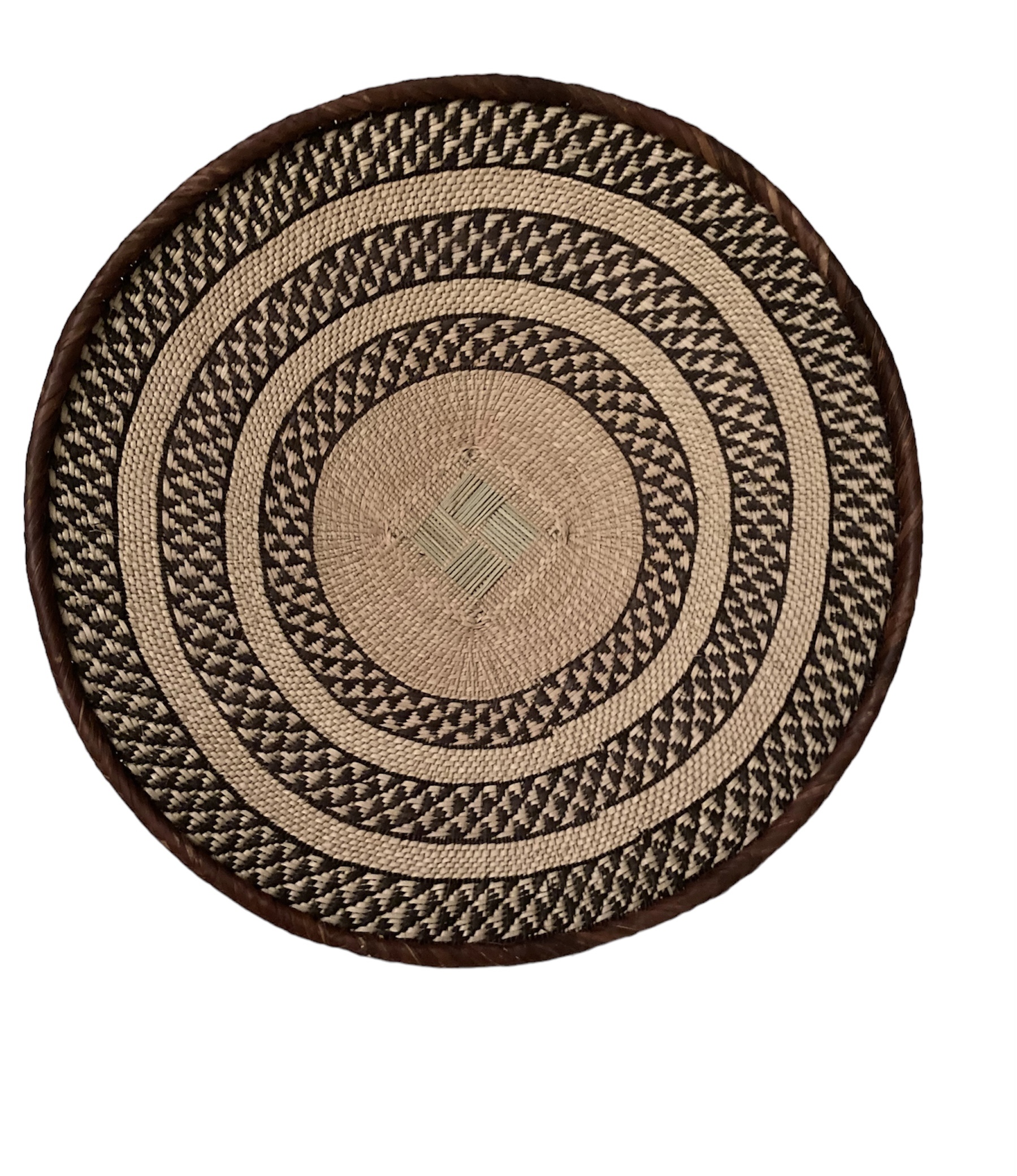 Tonga Basket from Zimbabwe - Design #020 - 18" dia.