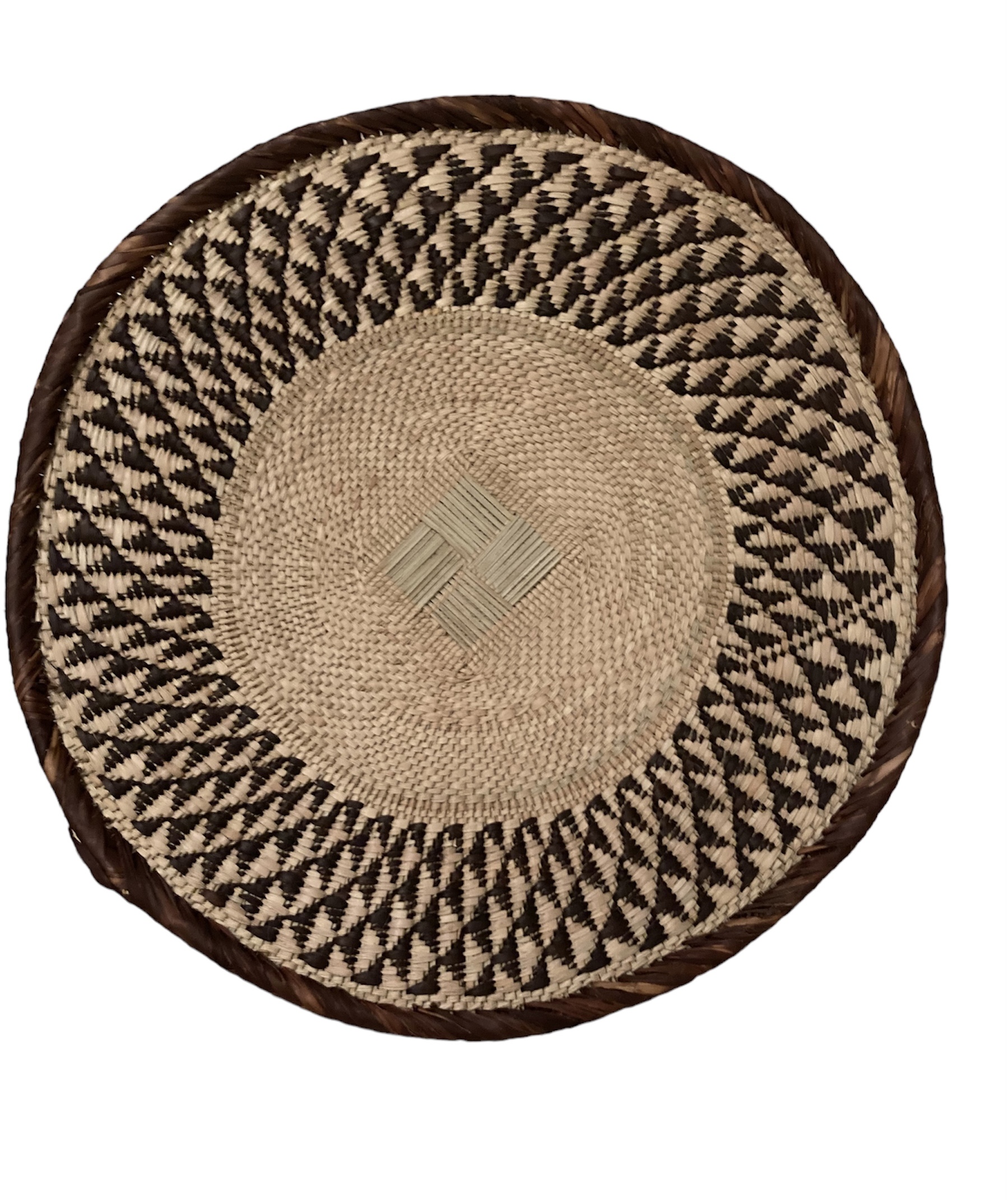 Tonga Basket from Zimbabwe - Design #021 - 19" dia.