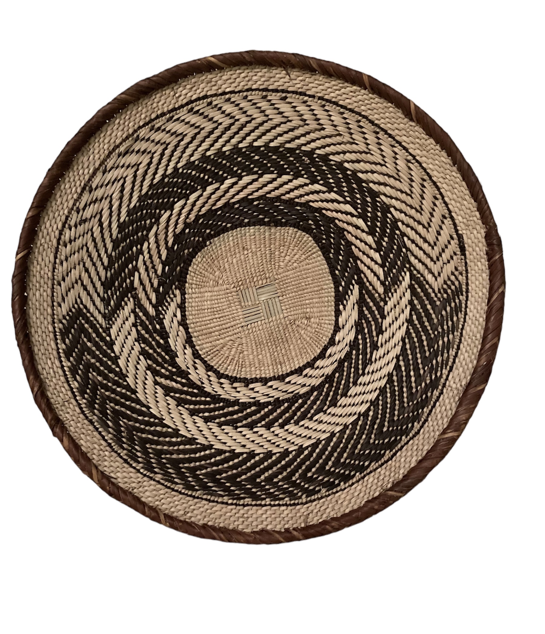 Tonga Basket from Zimbabwe - Design #023 - 17 1/2" dia.