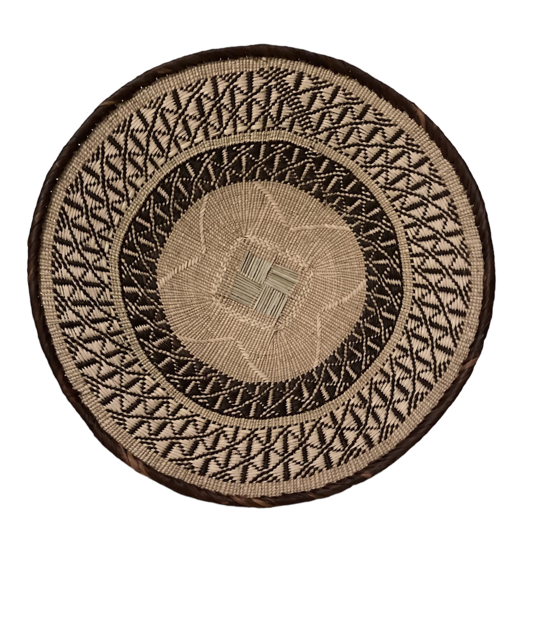 Tonga Basket from Zimbabwe - Design #025 - 19 1/2" dia.