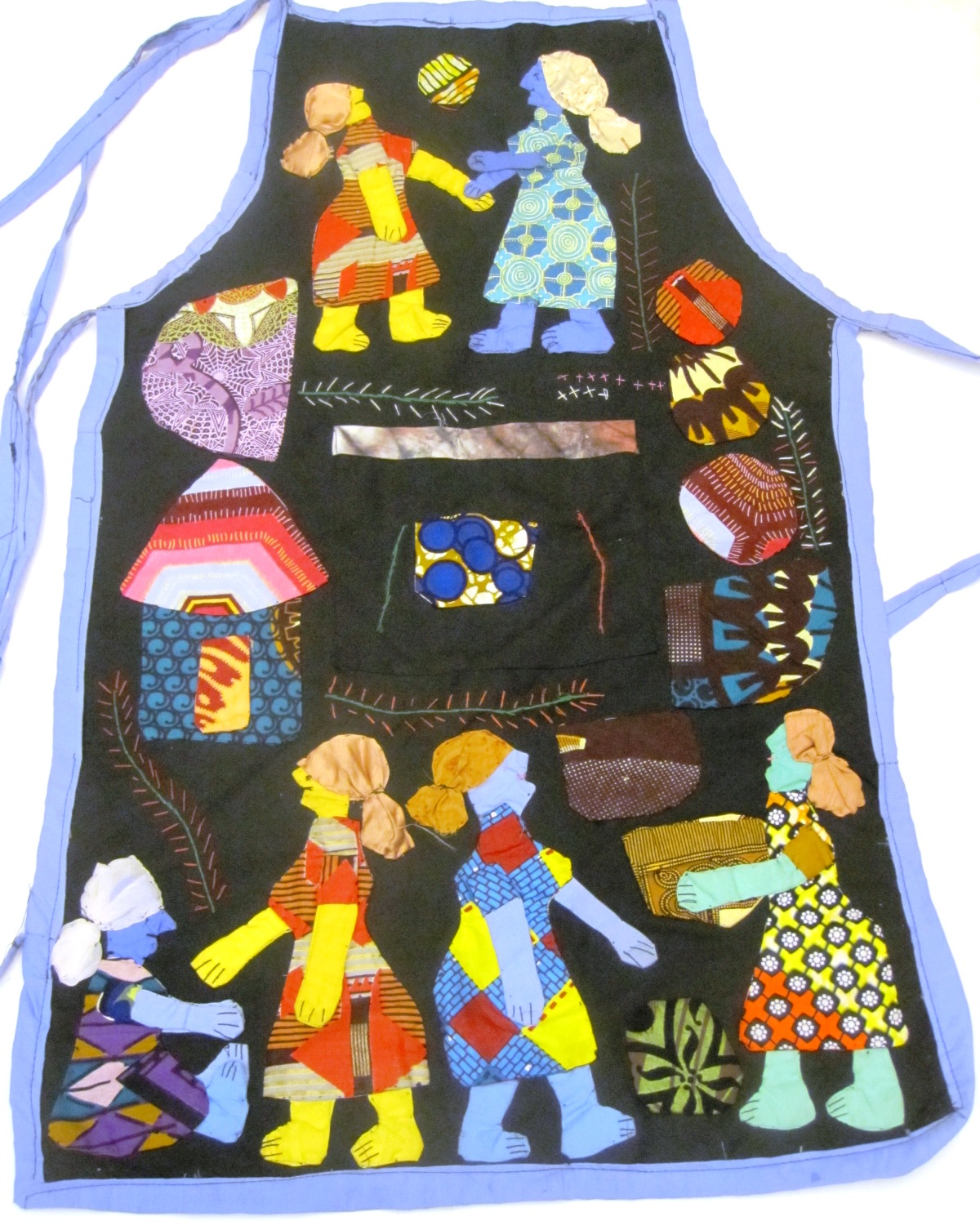 African Weya Art Apron - Sadza Applique #001