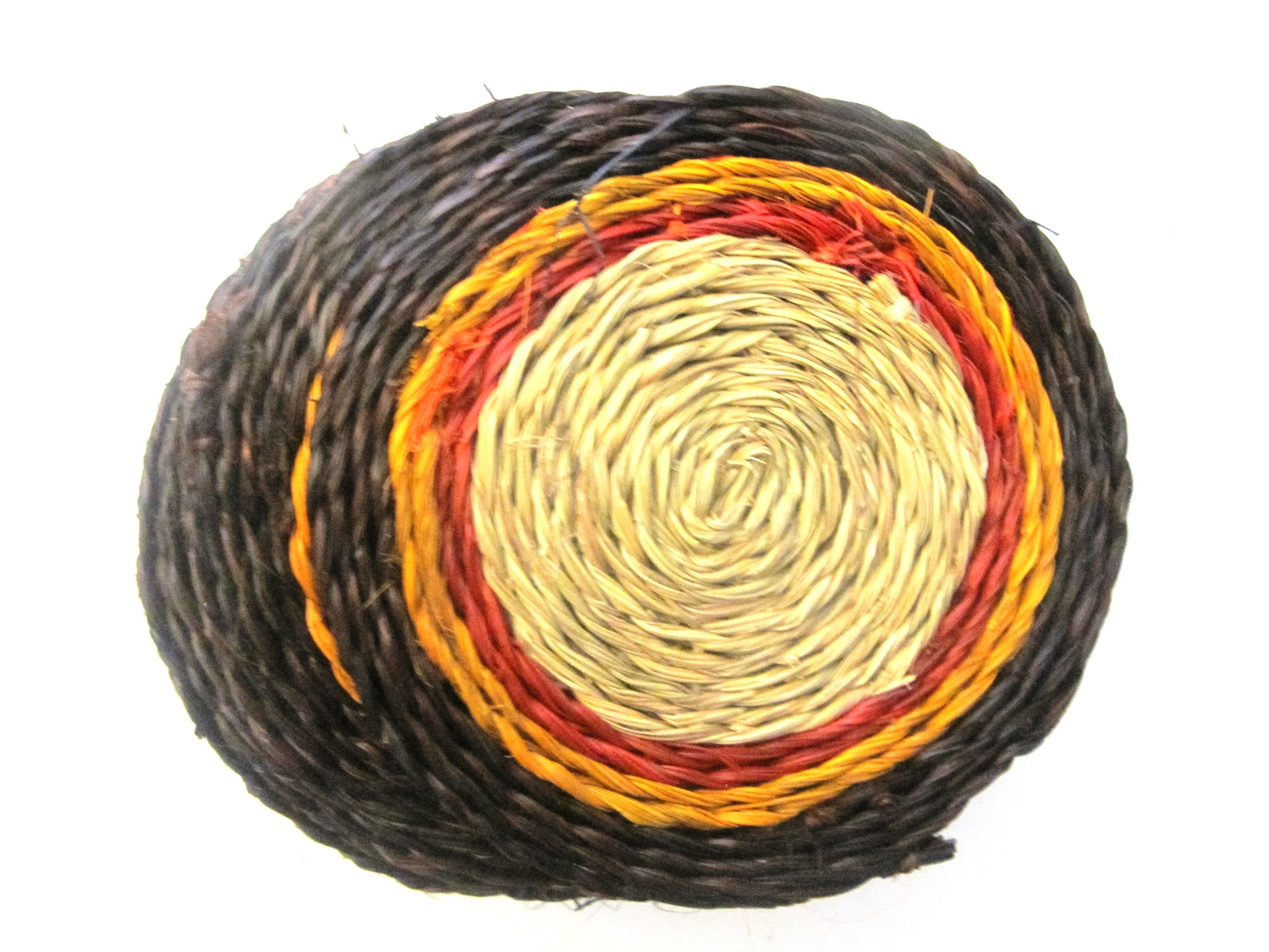 Lutindzi Grass Handwoven Coaster Set of 6 -  Sunset