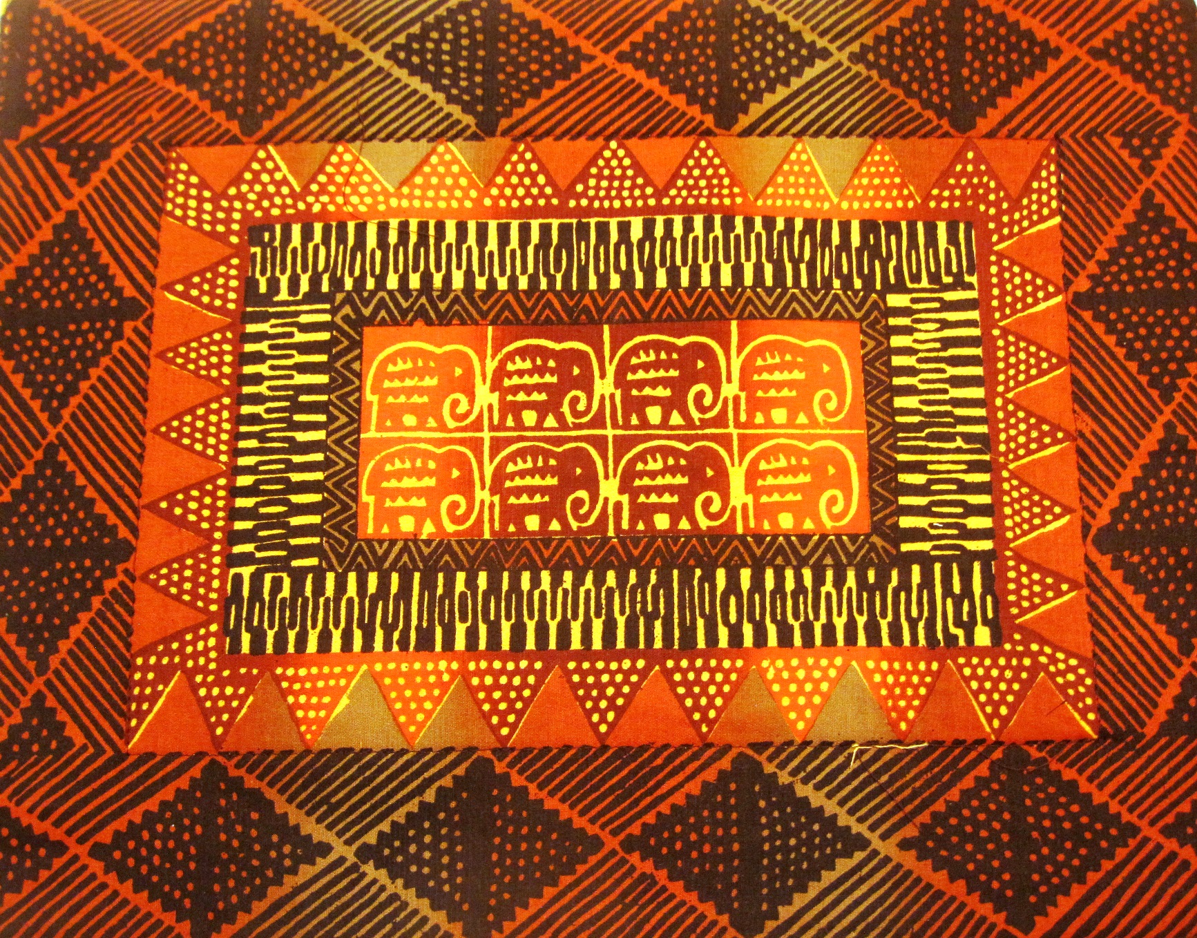 Ele Oranges Potato Print Placemats