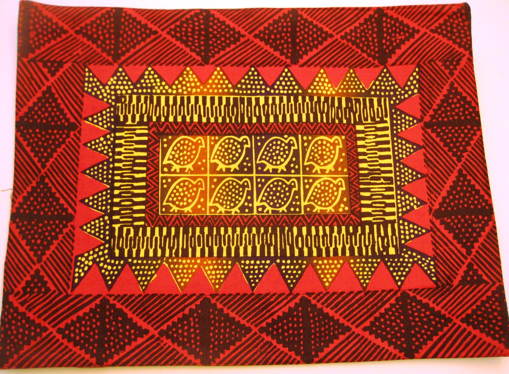 Guinea Festival Potato Print Placemats