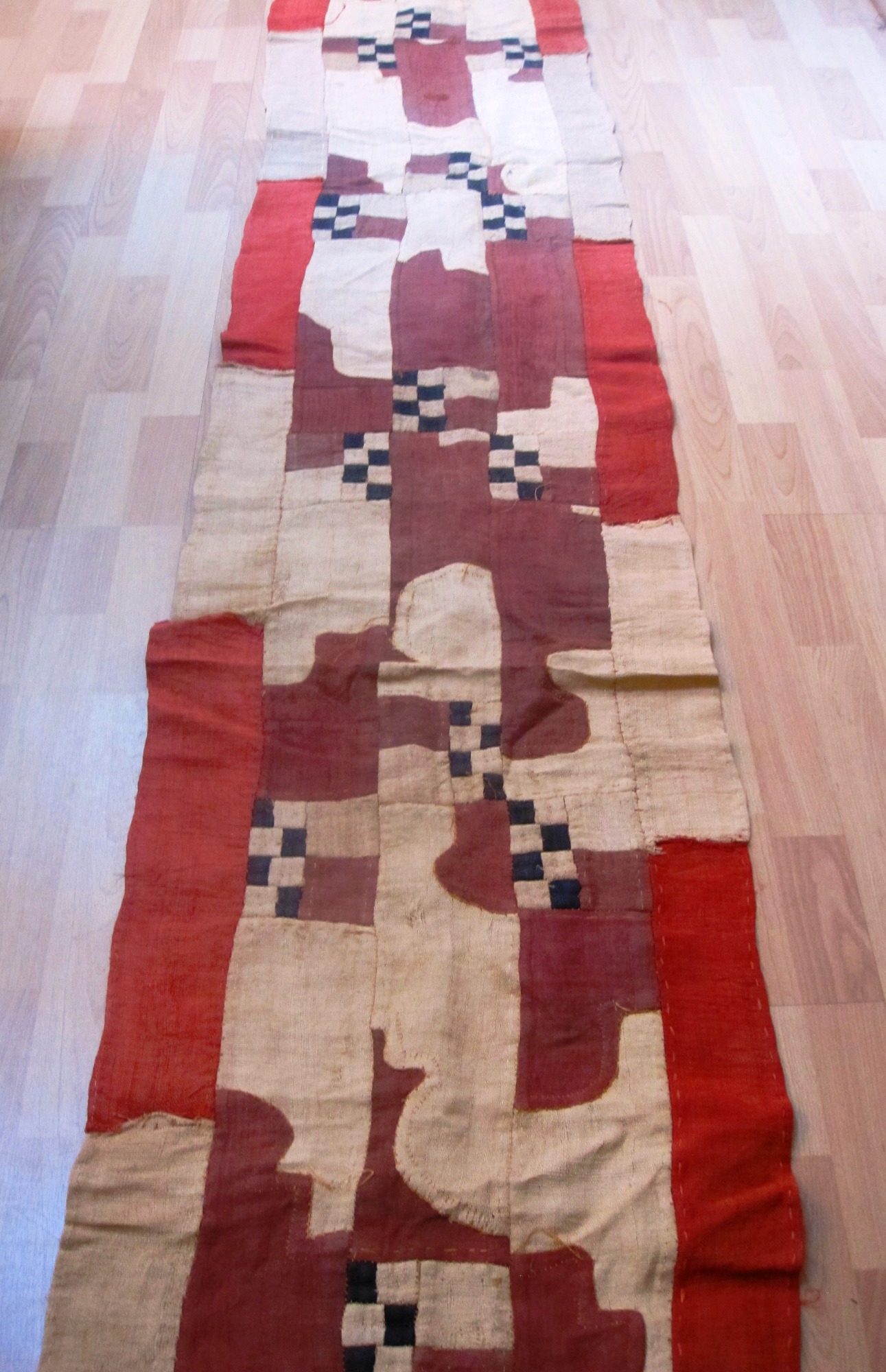 African Kuba Cloth Collection - 146" x 19 1/2"