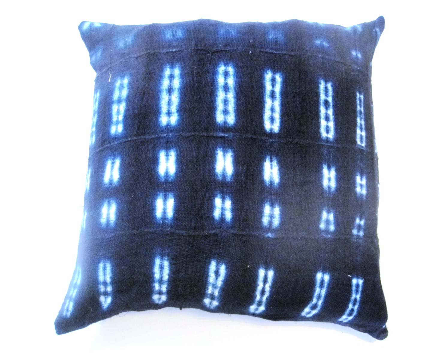 Bogolan Mud Cloth Pillow from Mali - Indigo