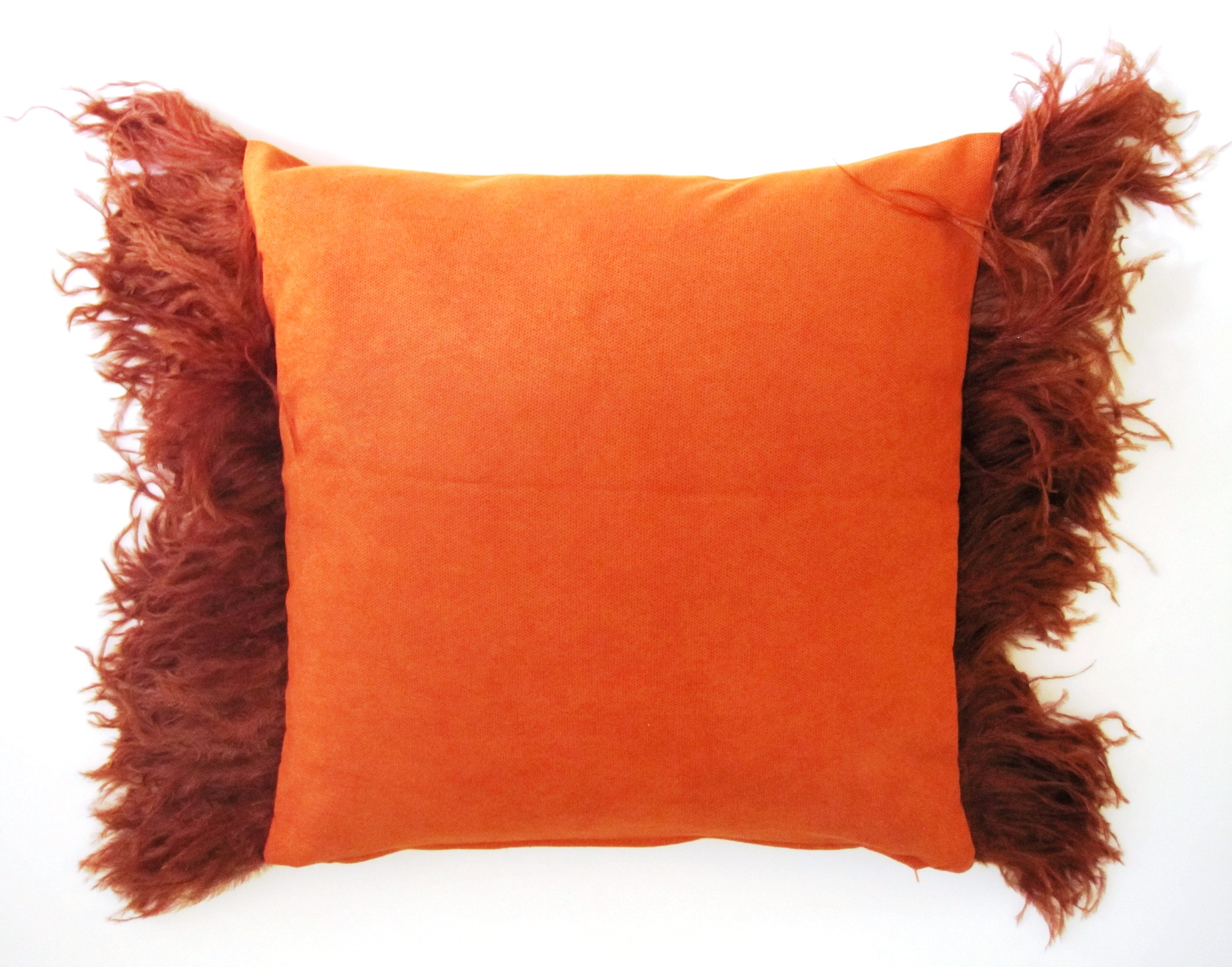 Designer Ostrich Feather Decorative Pillow - Struthio