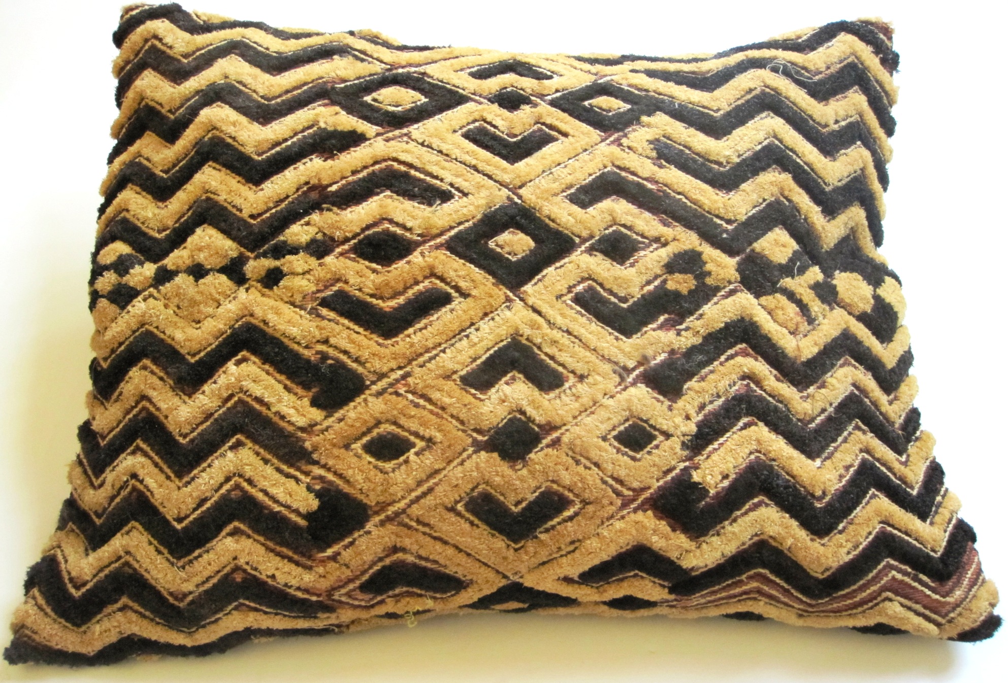 African Kuba Shoowa Cloth Pillow Cover