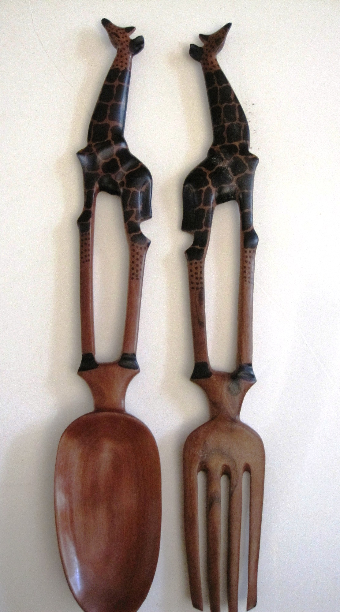 Handcarved Salad Server Sets