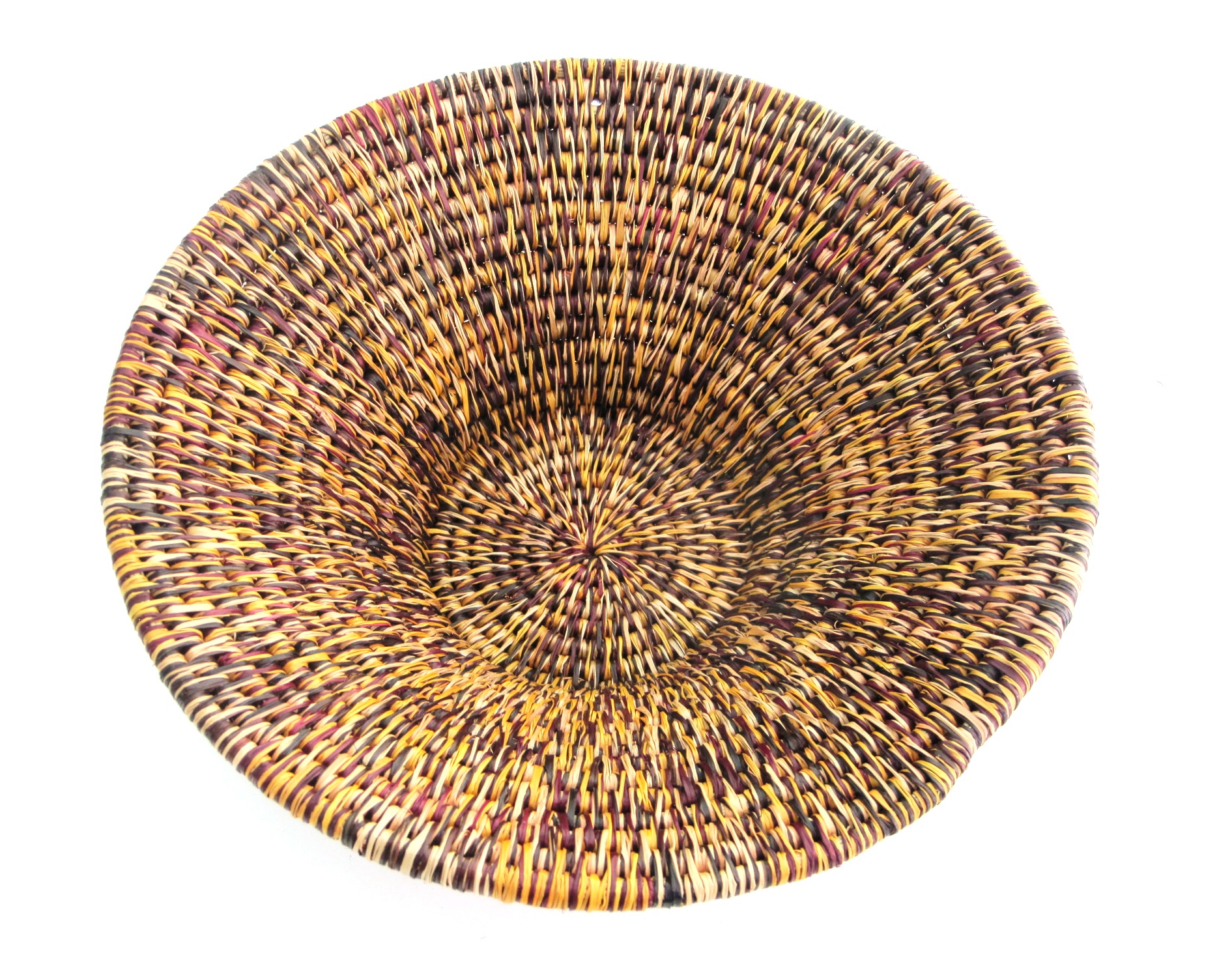 Handwoven Lutindzi Basket from Swaziland - Rustic - M